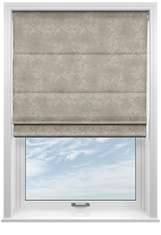 Florence Faux Suede, Taupe Brown - Twist&Fit Roman Blind